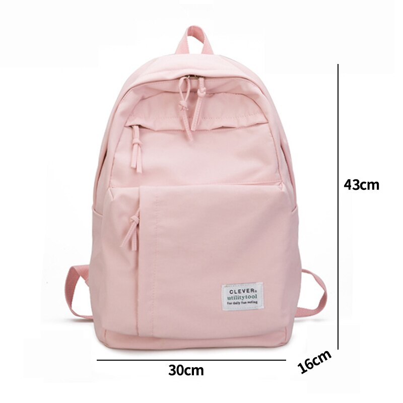 Tiener Schooltassen Voor Meisjes Rugzak Vrouwen Schooltas Grote Waterdichte Nylon Student Boek Tas Grote Blauwe Satchel Schooltas