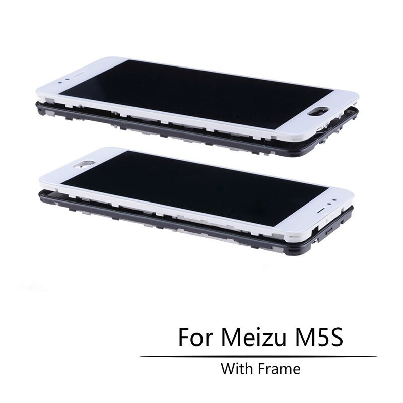 Pantalla LCD con marco para MEIZU M5S, M612H, M612M, 5,2 ", herramientas gratuitas de Digitalizador de pantalla táctil, 5S