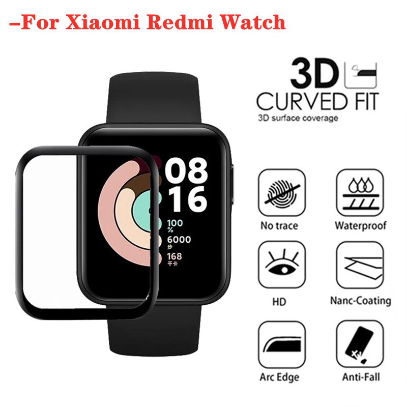 Film de montre en verre souple trempé 3D pour Xiaomi Mi Watch Lite couleur protecteur d'écran complet pour Redmi Watch 2 3 Lite Active Poco