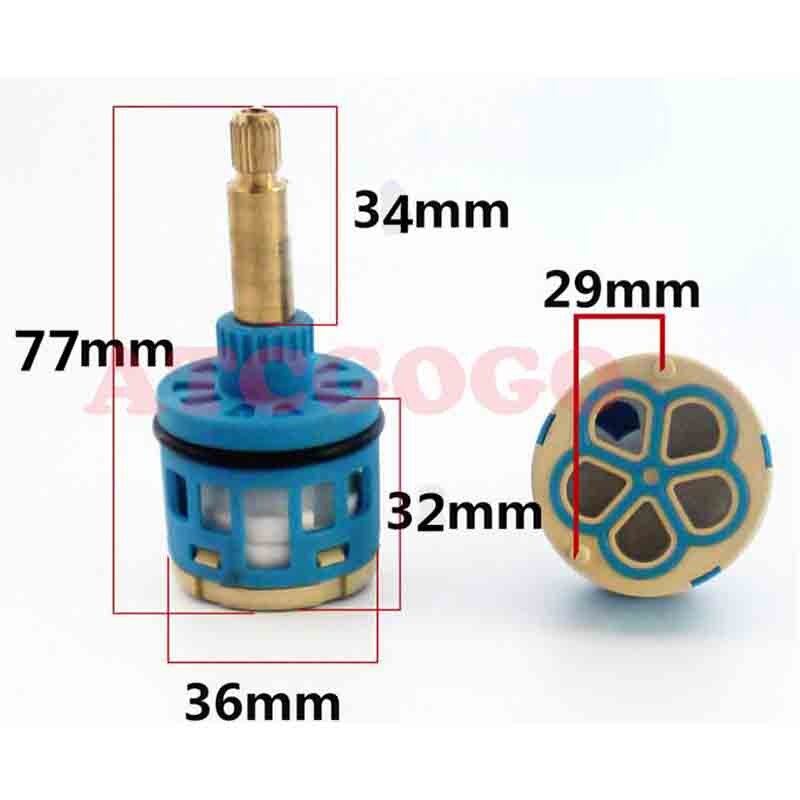 2 stks Vervanging Kraan Cartridge, 20 Tanden Keramische