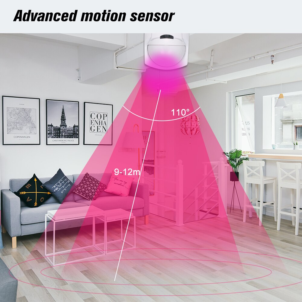 Human Body Sensor Smart Body Movement PIR Motion Sensor wireless Wifi 433Mhz RF Use for Security Alarm System eWeLink APP
