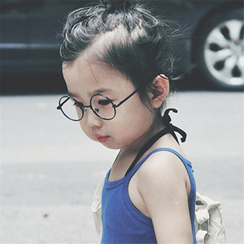 lunettes rondes lunettes montures lunettes enfants avec lentille transparente myopie optique lunettes transparentes pour enfants garçons filles