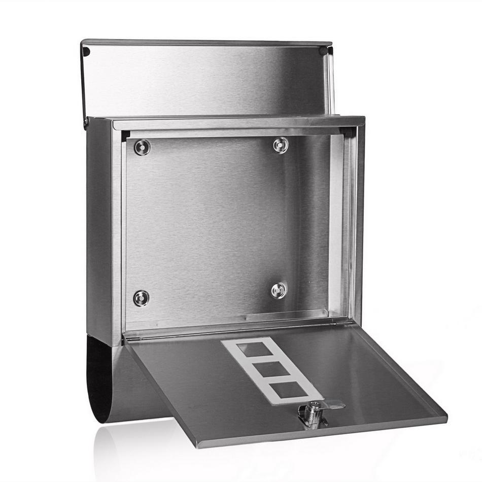 Wall Mounted Mailbox Stainless Steel Letterbox Mailbox Mail Post Box Home Decoration