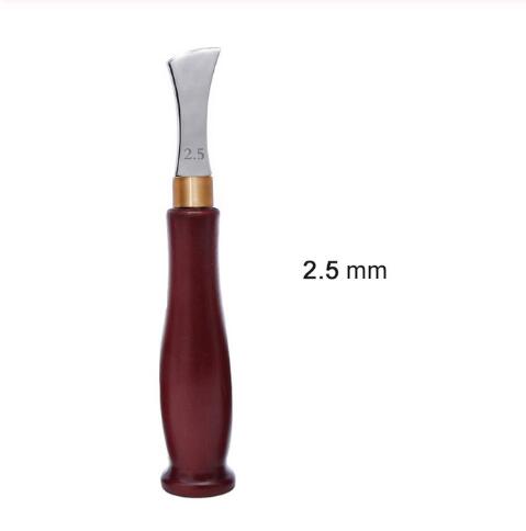 1.0-2.5 Mm Lederen Boog Rand Sector Ondiepe Groef Randen Koud En Warm Druk Lijn Punch Inbedding Draad Lederen ambachtelijke Gereedschappen: 2.5mm