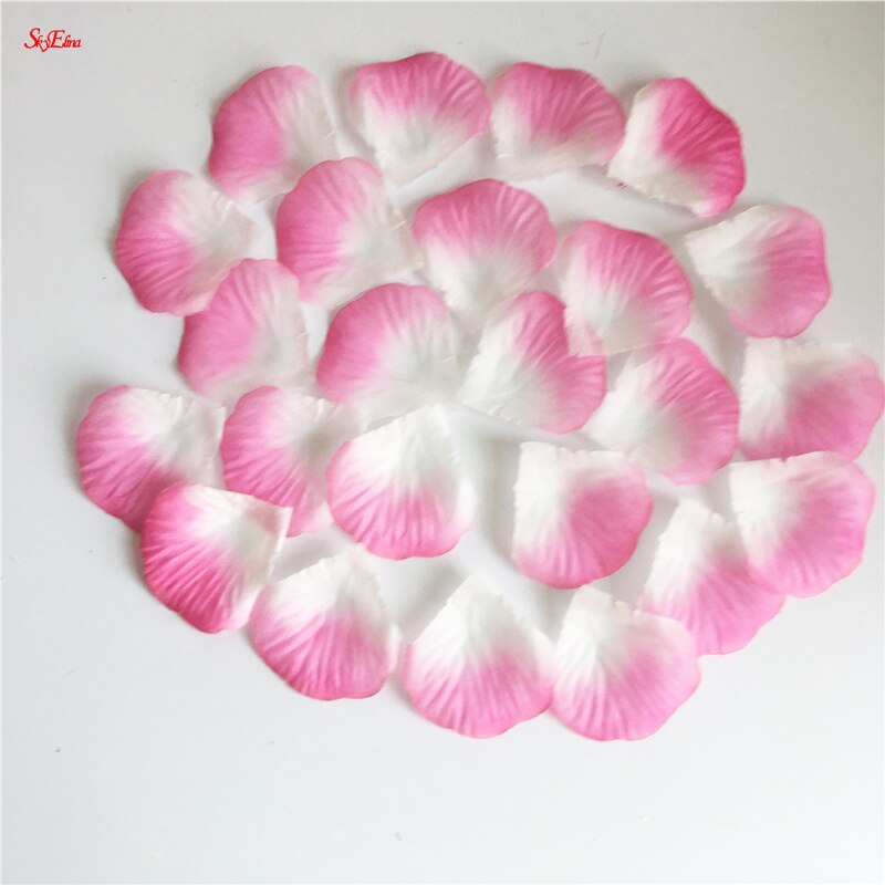 20000pcs / lot 4.5*4.5cm silk rose petals for Wedding Decoration, Romantic Artificial Rose Petals Wedding Flower Rose Flower 7Z