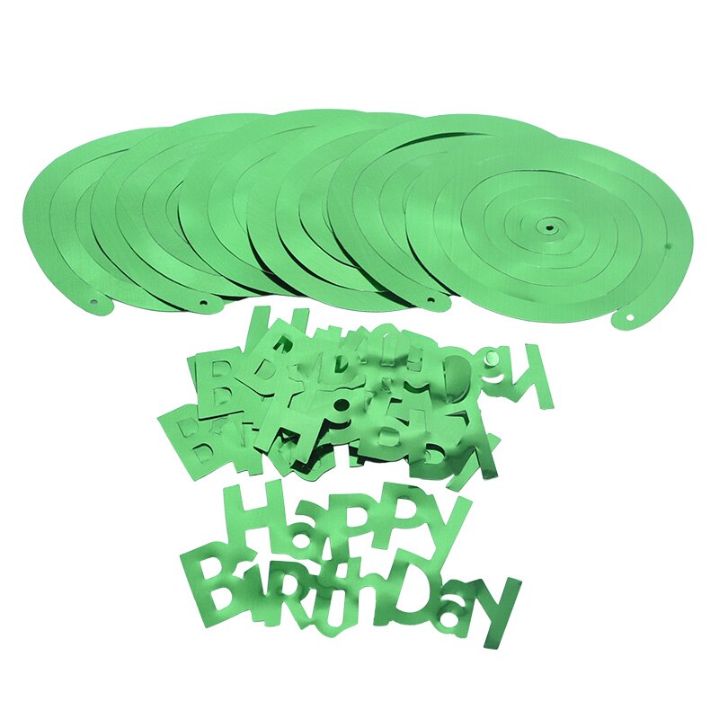 6pcs/set Happy Birthday Spiral Banner Ceiling Hanging Decor Star Garland PVC Swirl Banner for Kids Birthday Party Decoration: B08