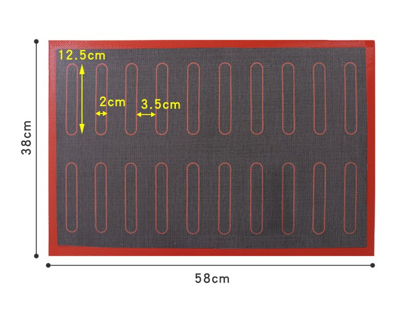 Non Stick Bakmat Oven Sheet Liner Voor Cookie/Brood//Koekjes/Puff/Eclair Geperforeerde Silicone pastry Tool Keuken Bakken: F