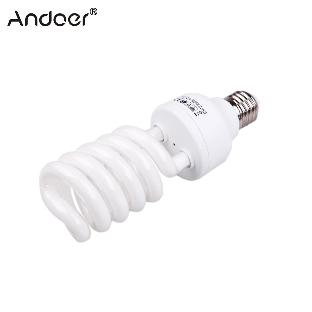Andoer E27 220V 5500K 45W Photo Studio Lamp Video Fotografie Daglicht Licht Lamp