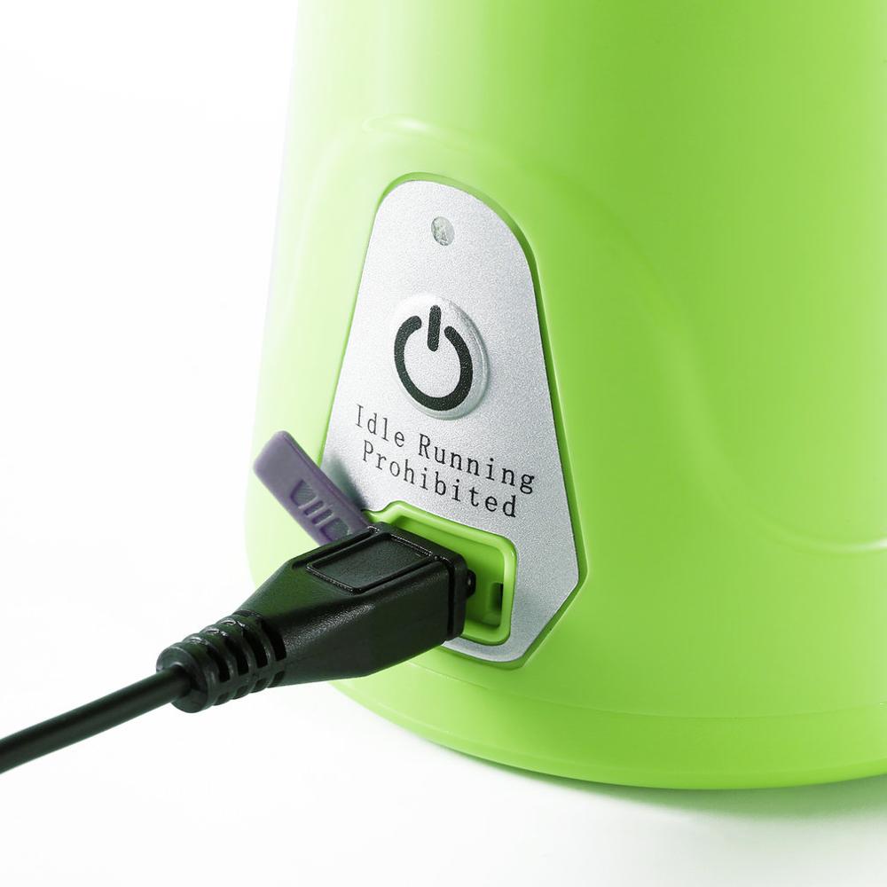 Portable Juicer Cup Eco-Friendly Juice Extractor USB Rechargeable Smart Healthy 380ml Juice Cup with 2000mAh Power