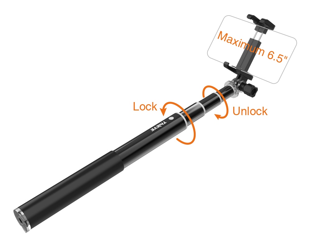 Bluetooth 34- tommers actionkamera selfie-pinne mini-stativ utvidbart monopod til gopro eken akason alle handling-kamera og smarttelefon