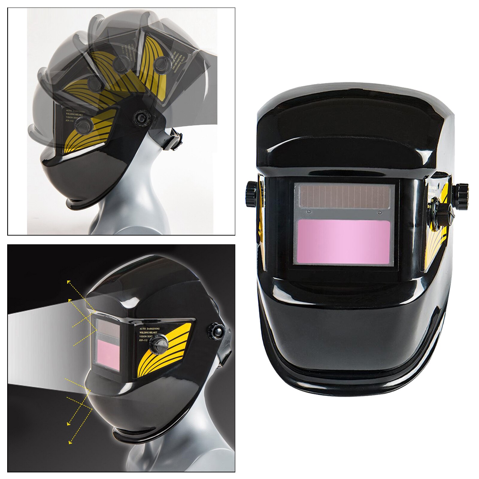 Solar Auto Darkening Welding Helmet Eye Face Protector Shade Cap