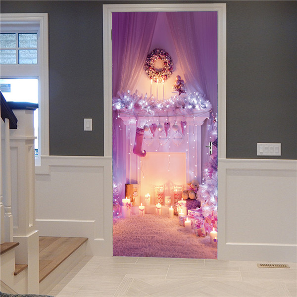 Pegatinas 3D de 77x200cm para puerta de baloncesto y pared de ladrillo para sala de estar, dormitorio, autoadhesivo de PVC, decoración del hogar, papel tapiz DIY, calcomanía Mural: MT160