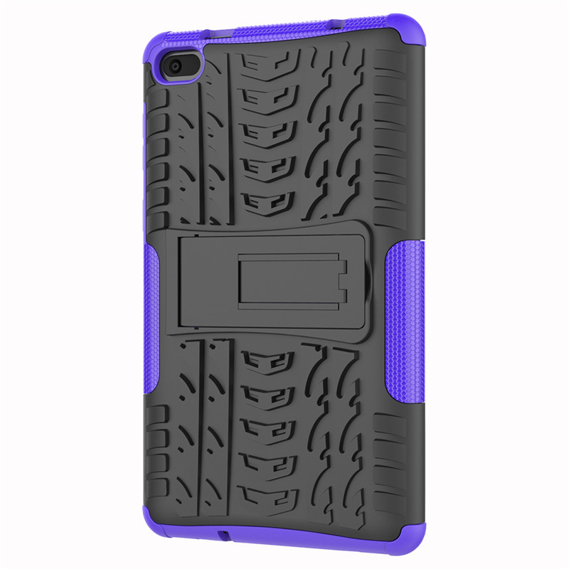 Funda para Lenovo Tab E7 E 7 TB-7104F TB-7104 7,0 pulgadas Funda resistente 2 en 1 híbrida resistente Funda soporte para Tablet Capa: purple
