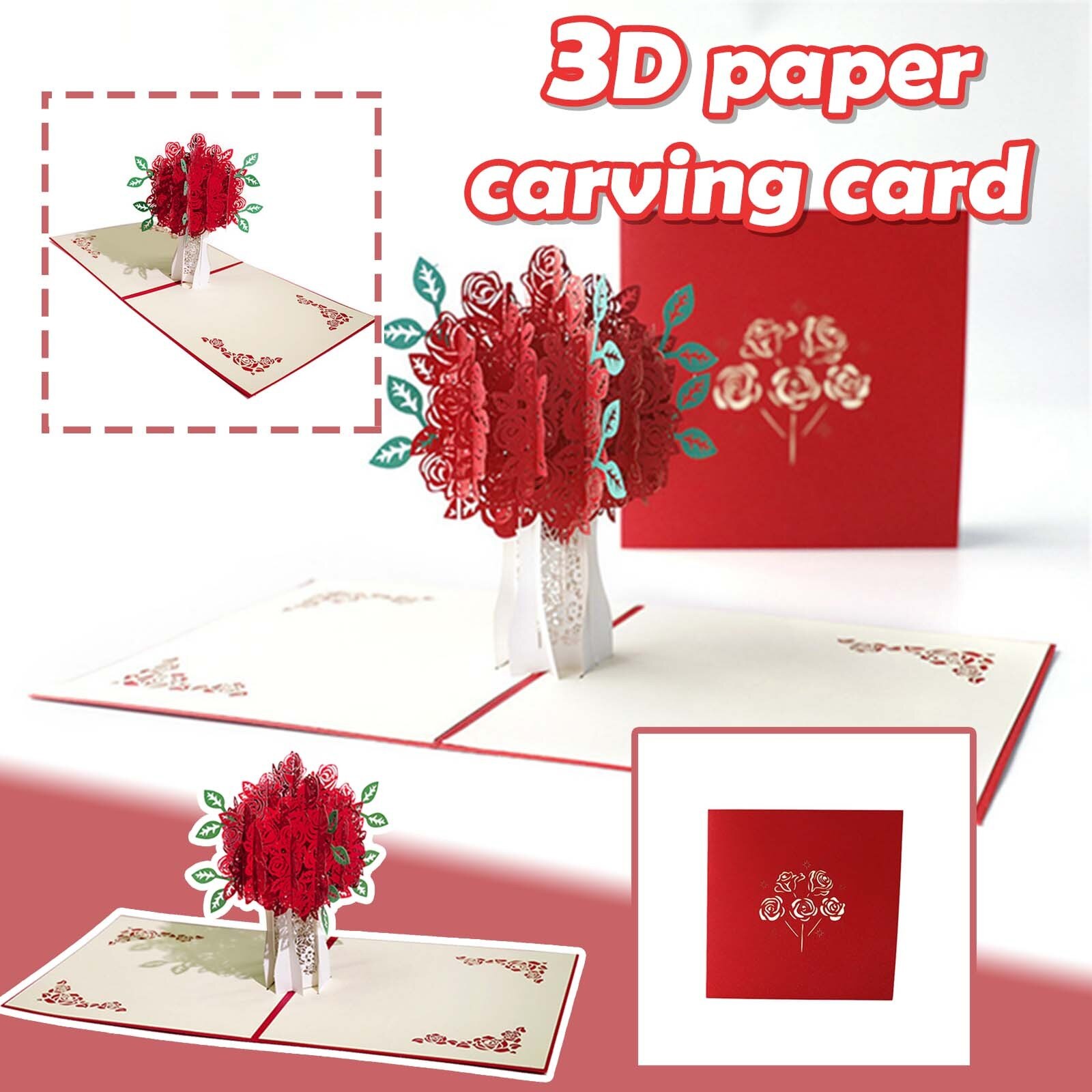 Cute Mother's Day Flower Greeting Card Blessing Card Thanksgiving Friendship Card