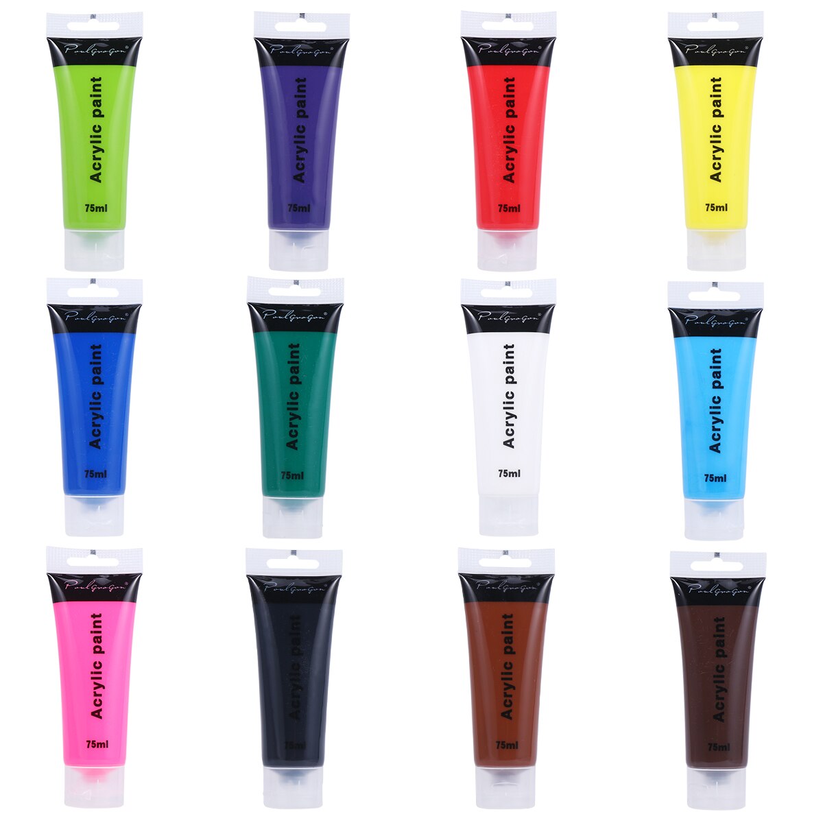 75ml 12 farver malet graffiti maling akryl maling sæt håndmalet pigment kit vægmaling pigment sæt fine art maling: Default Title