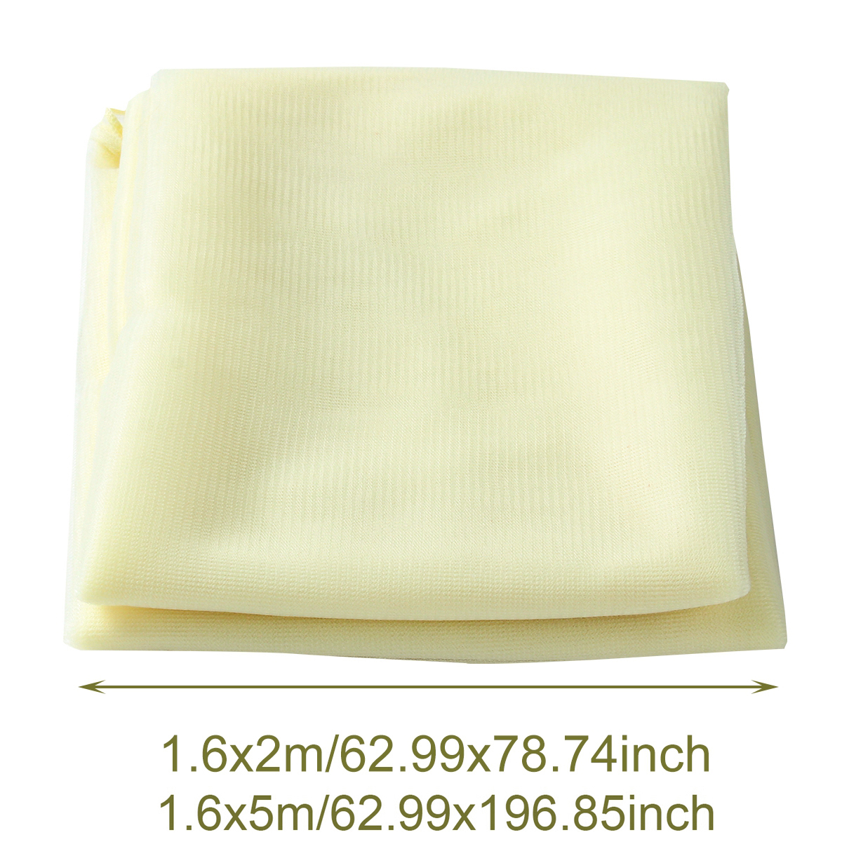Tissu drapé pour arche de mariage, tissu transparent organza, toile de fond de fête d'anniversaire, décoration de chaise de mariage, rouleau de tulle, 2 m, 5m: L / Fluorescence Jaune