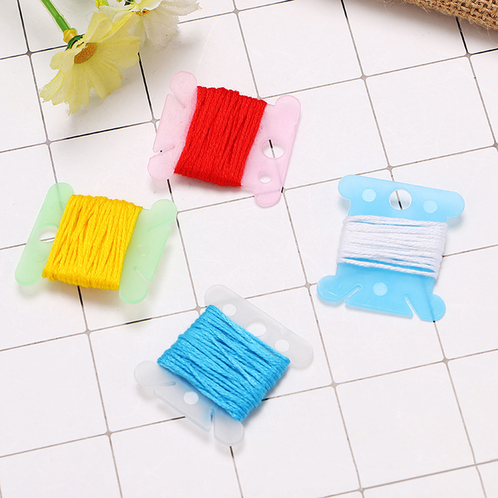 120 PCs Kruissteek Opslag Houder Plastic Naaigaren Winding Plaat Board Card Borduren Floss Craft Draad Spoel Organizer