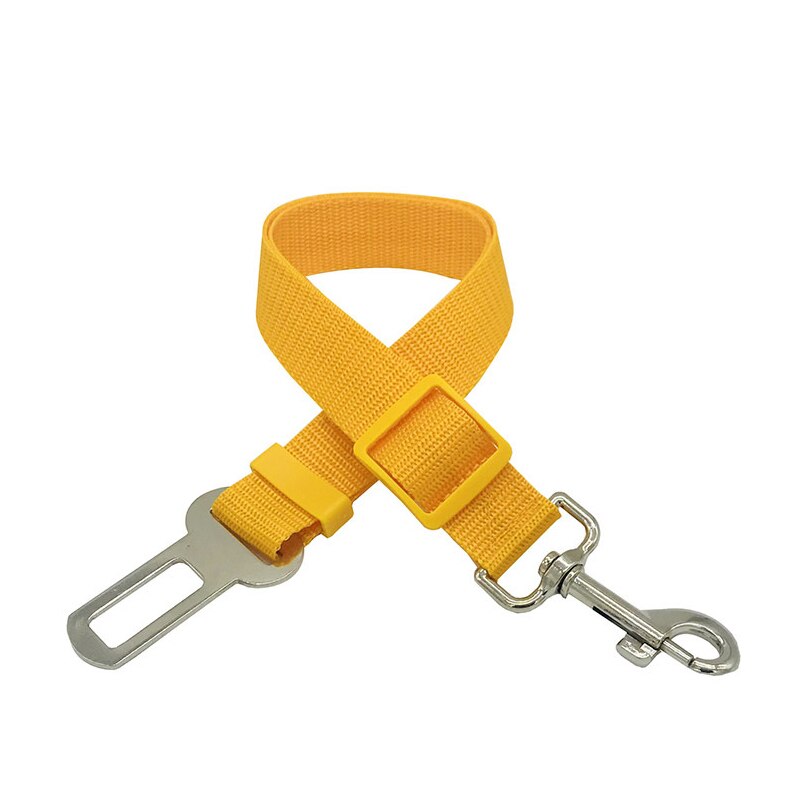 Intrekbare Verstelbare Dog Seat Belt Auto Voertuig Vaste Huisdier Aangelijnd Pet Seat Belt Dierbenodigdheden: YELLOW