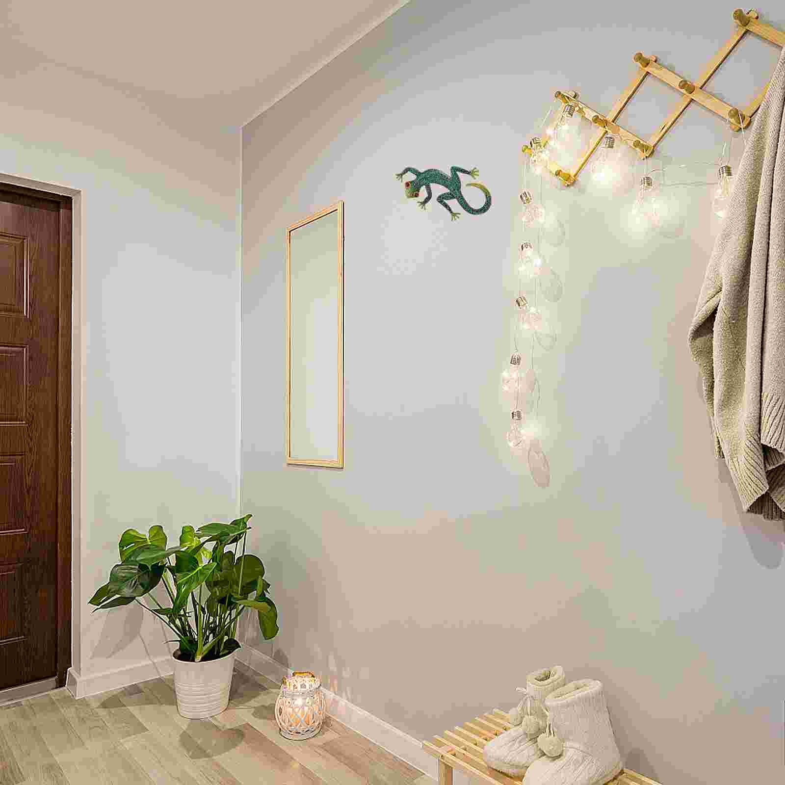 Lizard Statue Craft Outdoor Sculpture Lizard Small Garden Wall Lizard Decoration