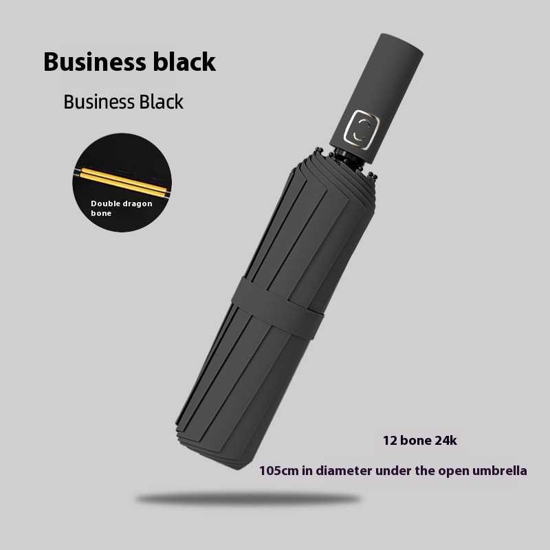 Paraguas UPF50+ a prueba de viento para mujeres/hombres, sombrilla con protección UV automática, paraguas compactos y resistentes para viajes de negocios, resistentes al viento: Verde
