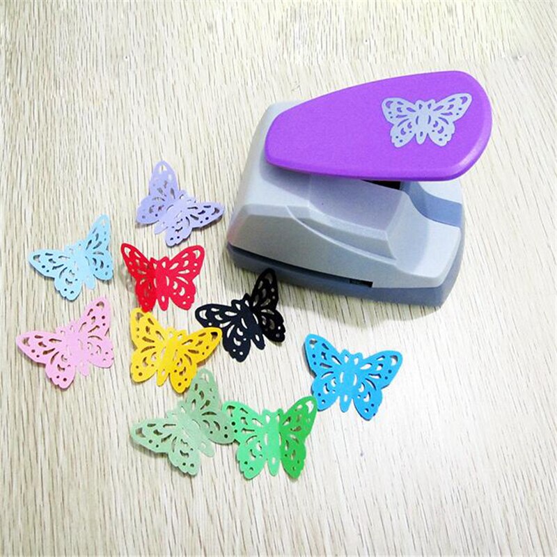 Troqueladora de papel con forma 3D de mariposa grande para tarjetas de felicitación, máquina para álbumes de recortes, perforadora hecha a mano, juguete para niños DIY: Drop the butterfly