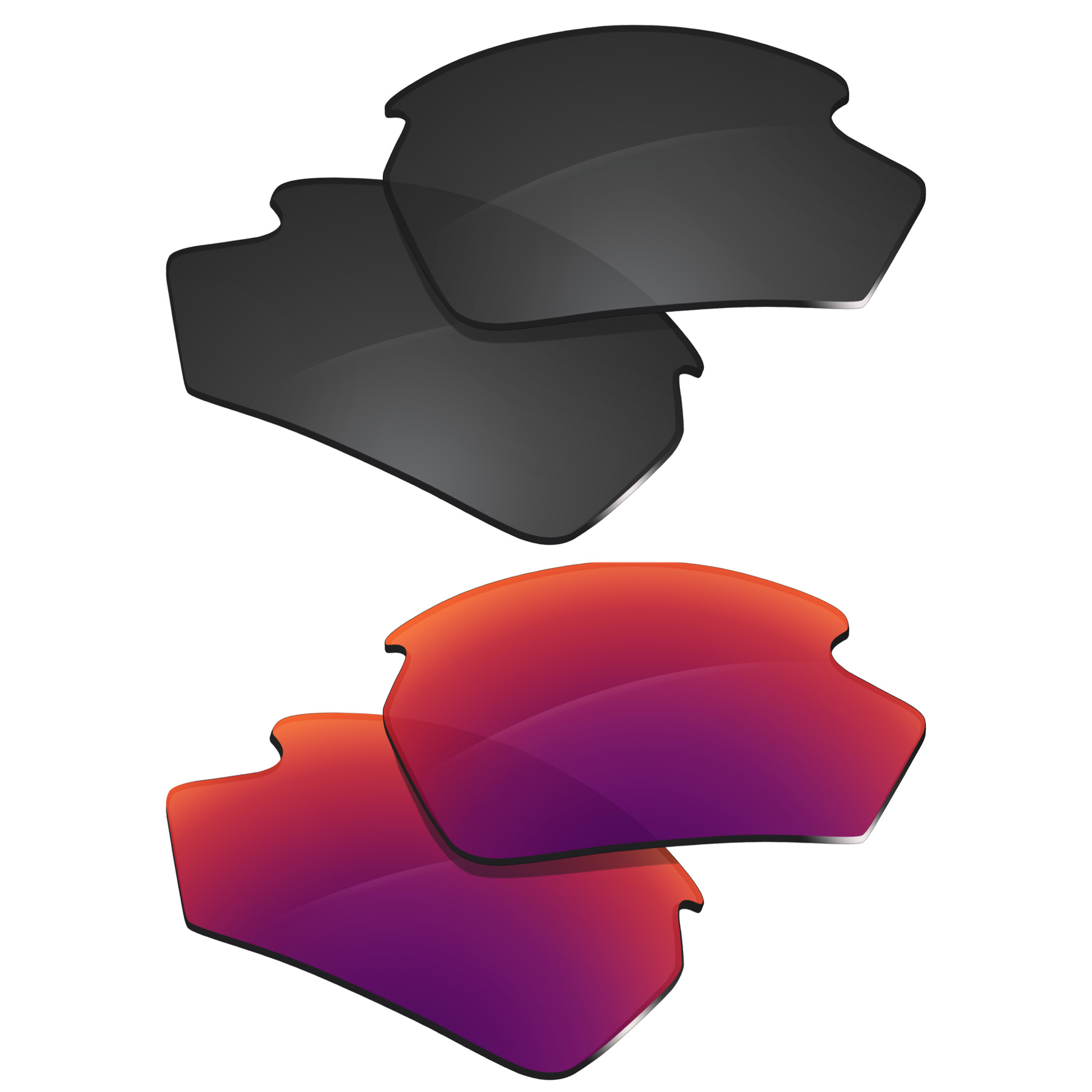 Glintbay Two Pairs Polarized Lenses Replacement for Rudy Project Rydon (SN79 ONLY) Sunglasses-Options: PURPLE
