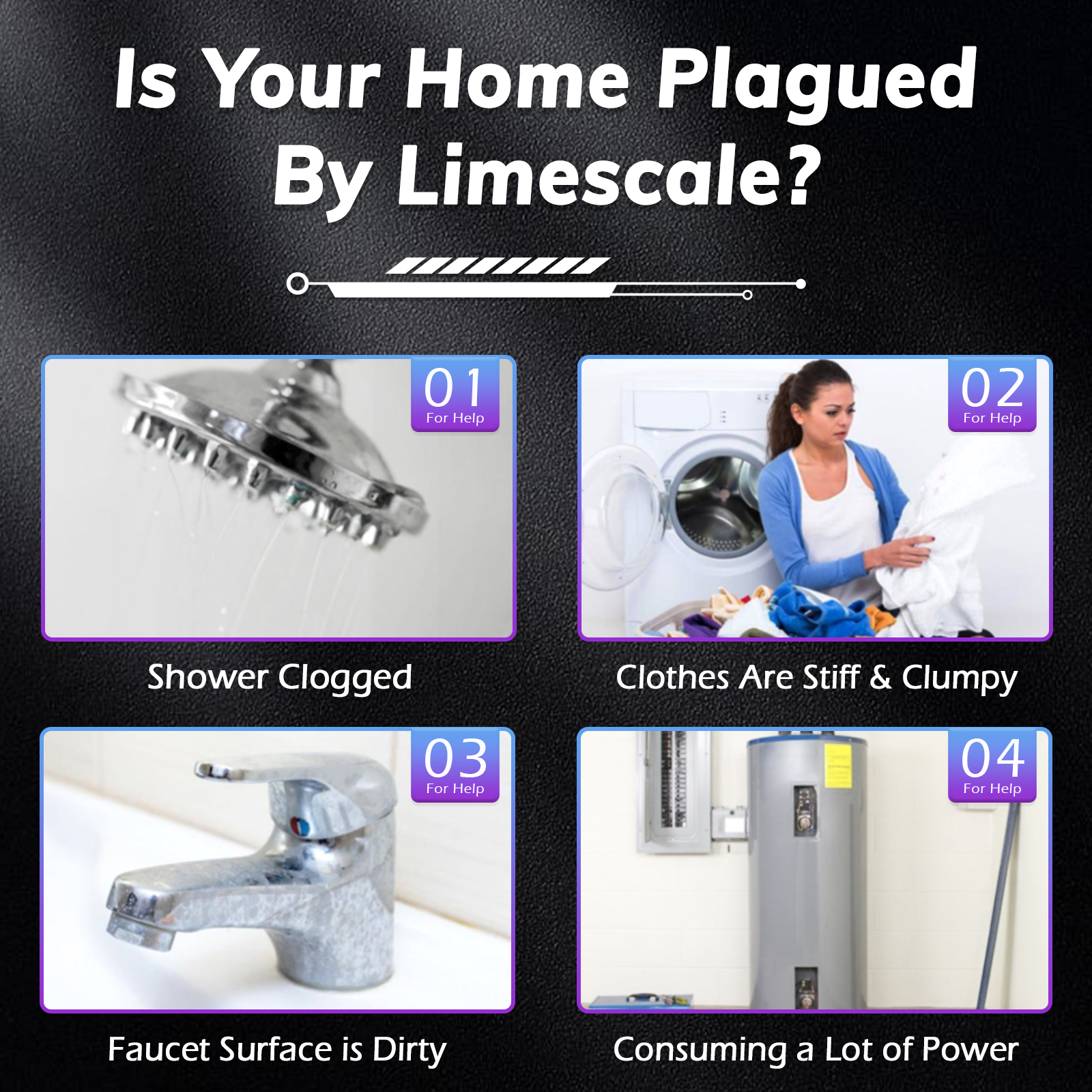 BriskSpring Water Ontkalker Waterontharder Systeem Boiler Slimme Toilet Schaal Remmer Anti Kalkaanslag Corrosie & Hard water