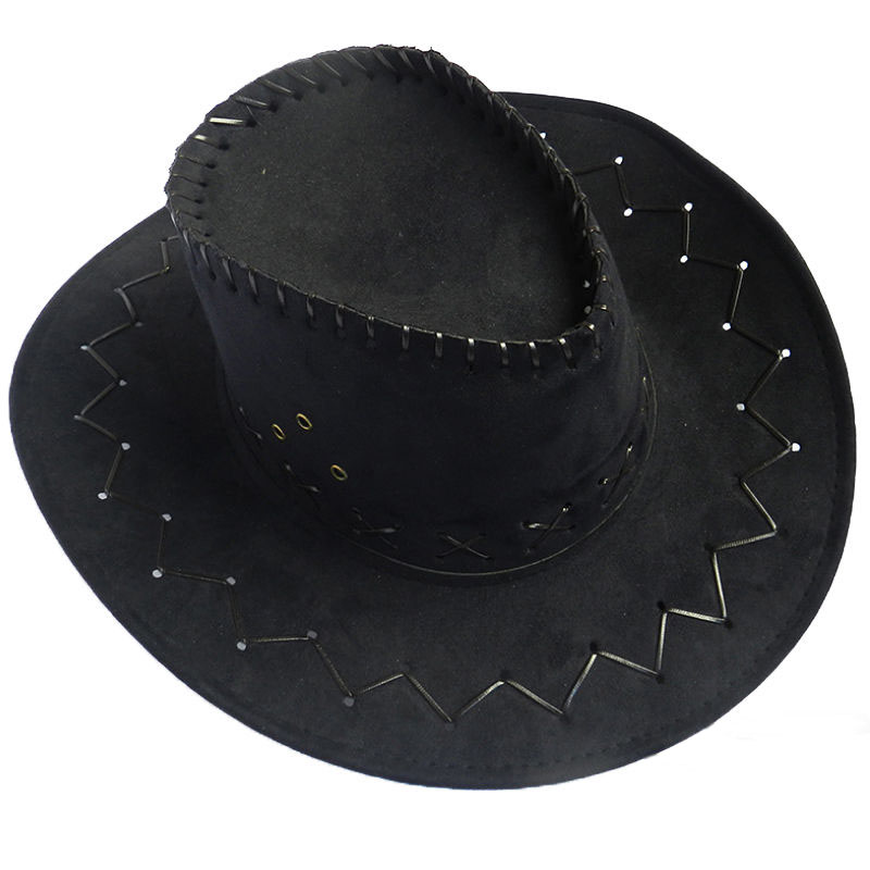 Men Women Vintage Wild West Fancy Cowgirl Cowboy Hats Western Headwear Cap Classic Hats Men Ladies Cowgirl Unisex Hat