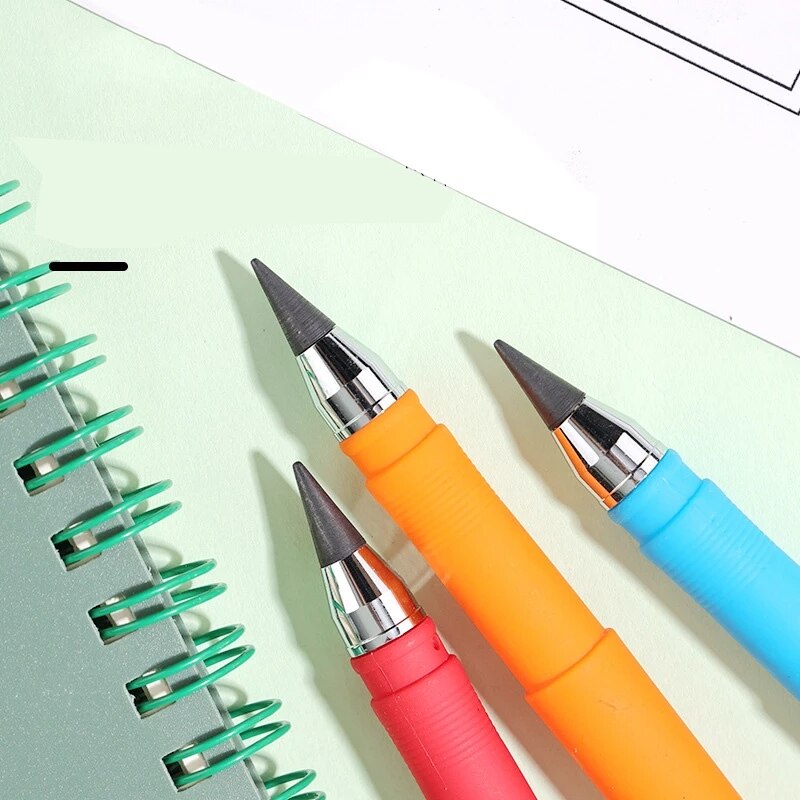 8Pcs Eeuwige Pen Onbeperkt Schrijven Potlood Geen Inkt Pen Uitwisbare Voor Kinderen Tekening School Kantoor Kawaii Briefpapier