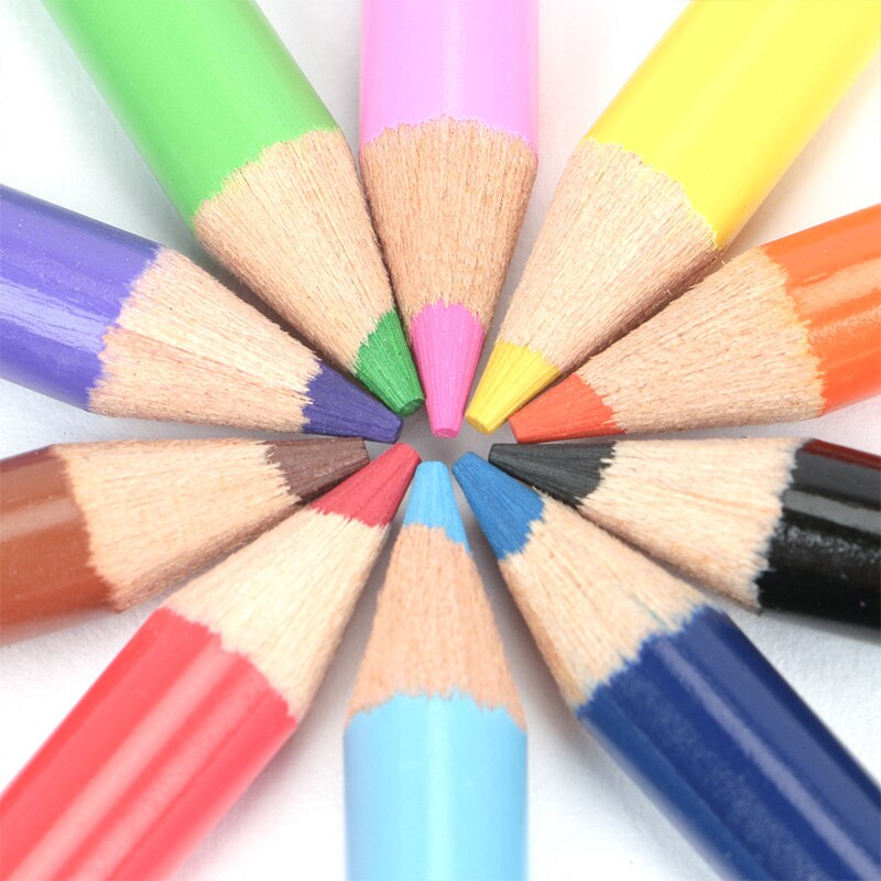 Super Great Mini Colored Pencils Set Pre-Sharped Coloring Pencil for Children Premium Art Drawing Fun At Home Kids Activities