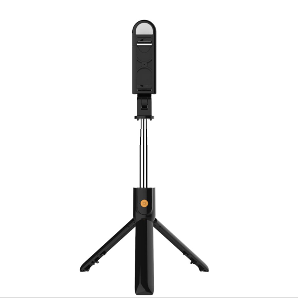 Selfie Stick Tripod for iPhone Samsung - 720mm Extendable - Bluetooth Remote - Lightweight ABS: Black