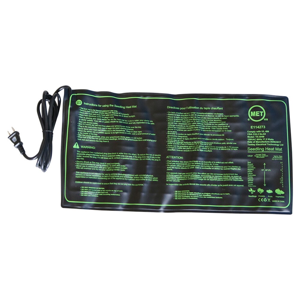 Seedling Heat Mat 110/120/220/230V Seed Germination Growth Heat Mat Plant Potted Bonsai Keep Warm Pad Garden Supplies US UK