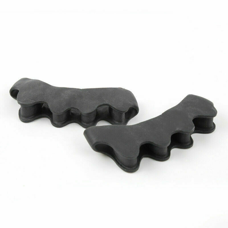 2 pièces Orteils Séparateurs D'orteil de Gel de Silicone Correcteur Orthèses Civières Aligner Correcte Les Orteils Qui Se Chevauchent directe: Black