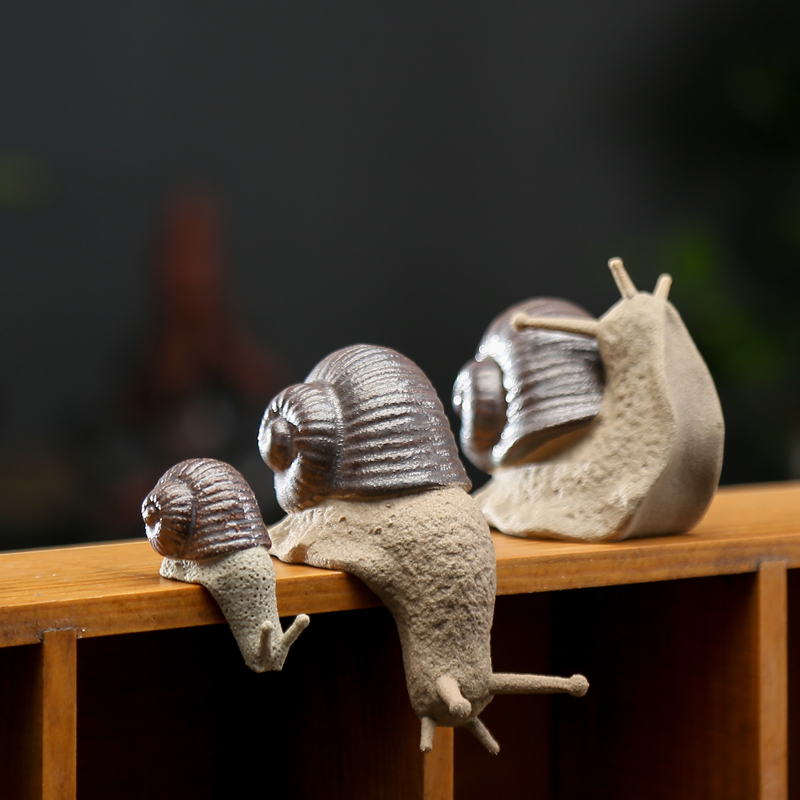 Bonsaï d'escargot en céramique | Micro paysage, décoration de jardin, décoration d'extérieur en pot, ornements de jardin