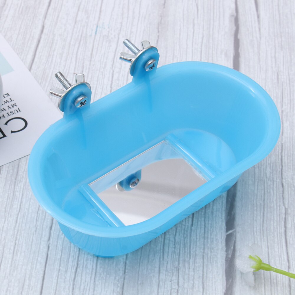 Baden Bad Papegaai Douche Zwembad Vogel Bad Schoonmaken Tool Met Bodem Spiegel