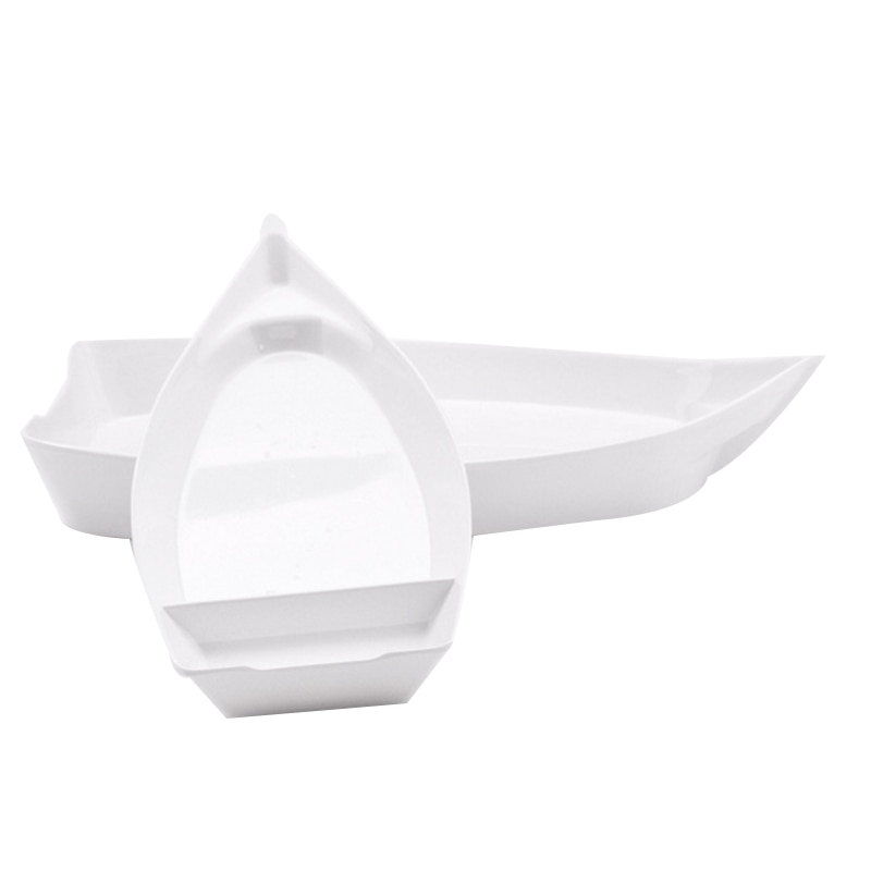 Plato de estilo barco para Sushi, plato de comida para aperitivos, postres, Sashimi, bandeja de mariscos para Hotel, 2 uds.