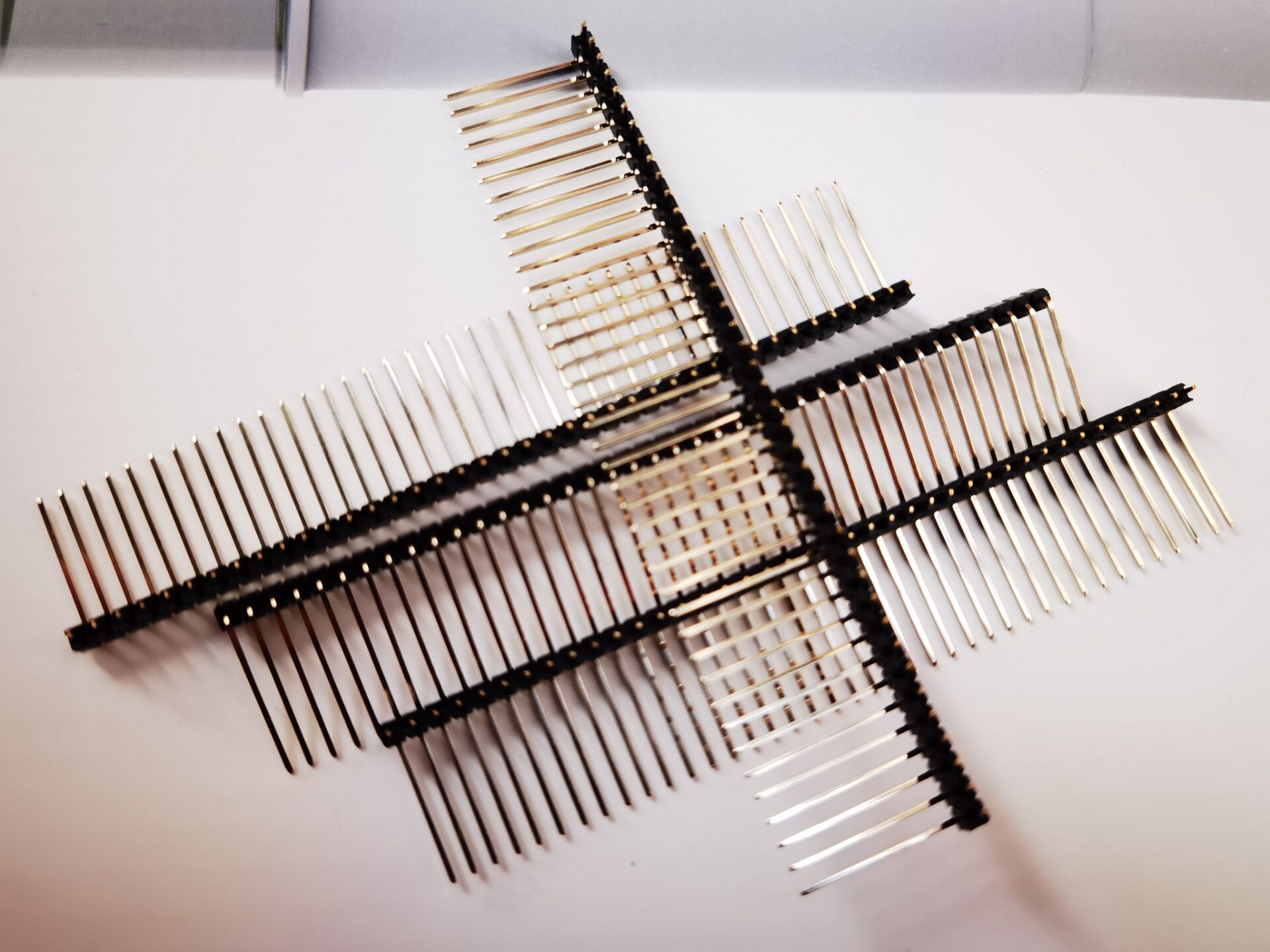 10pcs 2.54mm 1x40 Pin RA Pin Header Right Angle 90d R1 R2 optional Goldplate Single Row Breakable PCB Male Pin Header Connector