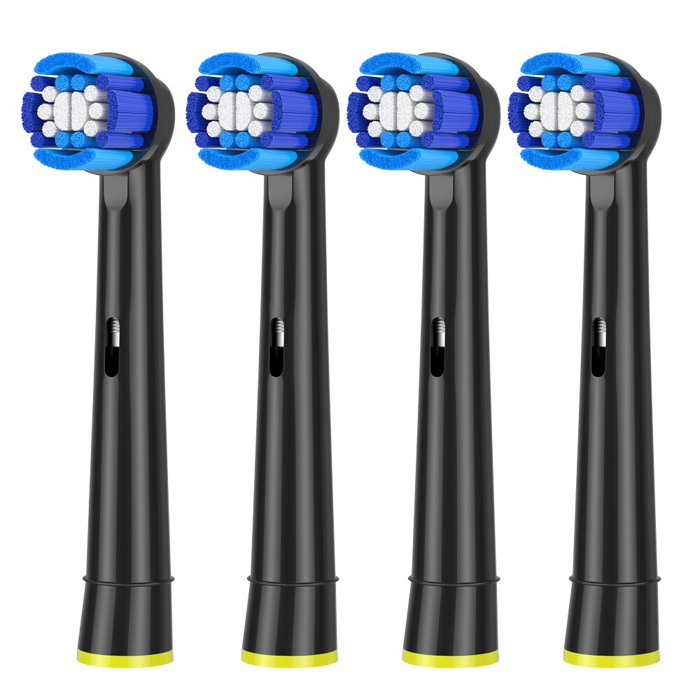 EB50 EB20 Dual Clean Opzetborstels Voor Oral B D12 D16 D100 Cross Actie Floss Action Elektrische Tandenborstel Heads zwart: HB20
