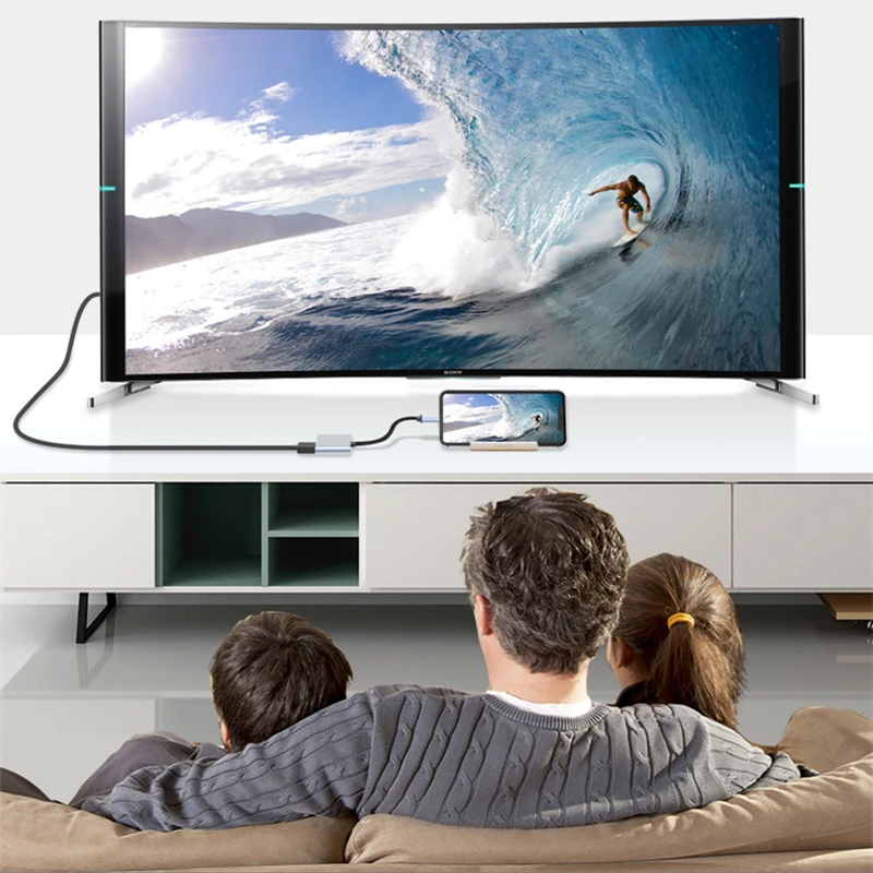 Koncentrator USB C na 4K HDTV Stacja dokująca USB 3.0 typu C do Macbooka iPad Samsung S20 Dex Xiaomi 12 TV PS5 Nintendo Switch