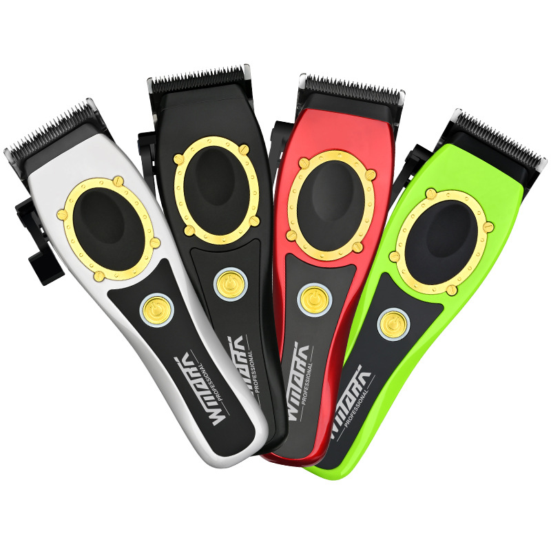 WMARK NG-7030 hair clipper oil head electric clippers charging base hair salon: black / AU Plug