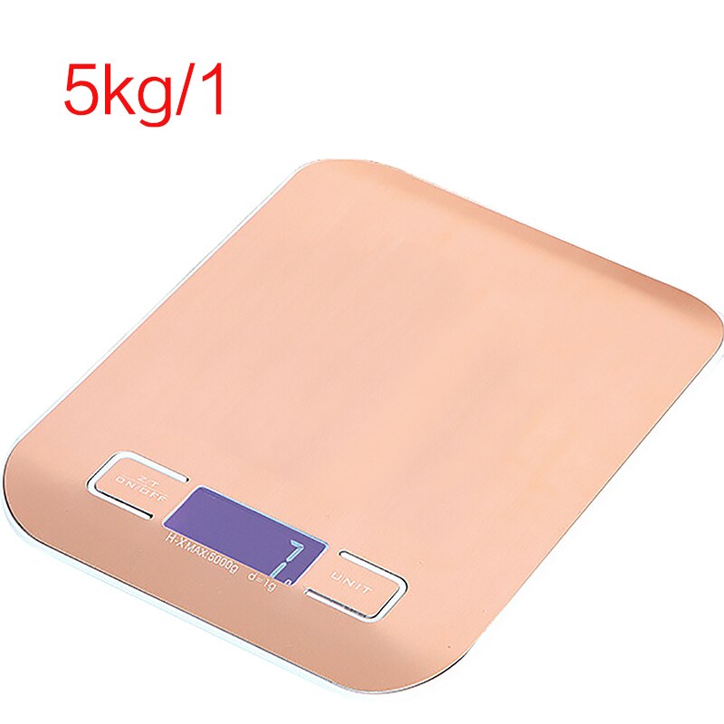 Stainless Steel Electronic Scale Kitchen Electronic Scale 5kg Household Food Scale Small Gram Scale Baking Kitchen Scale: 5kg   1g