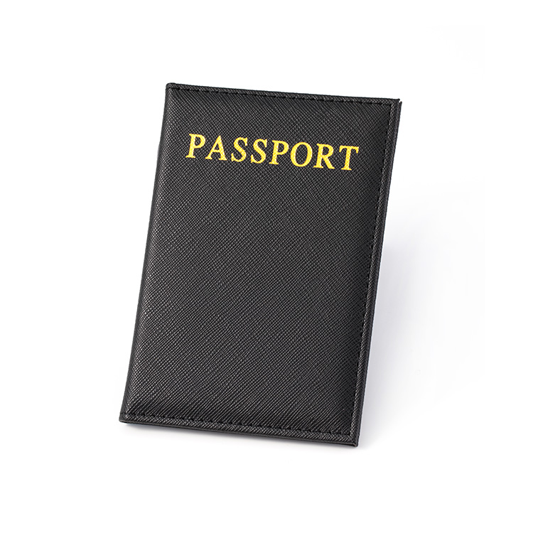 Funda blanda para pasaporte de piel sintética, funda para pasaporte de viaje, funda para pasaporte: Black 2