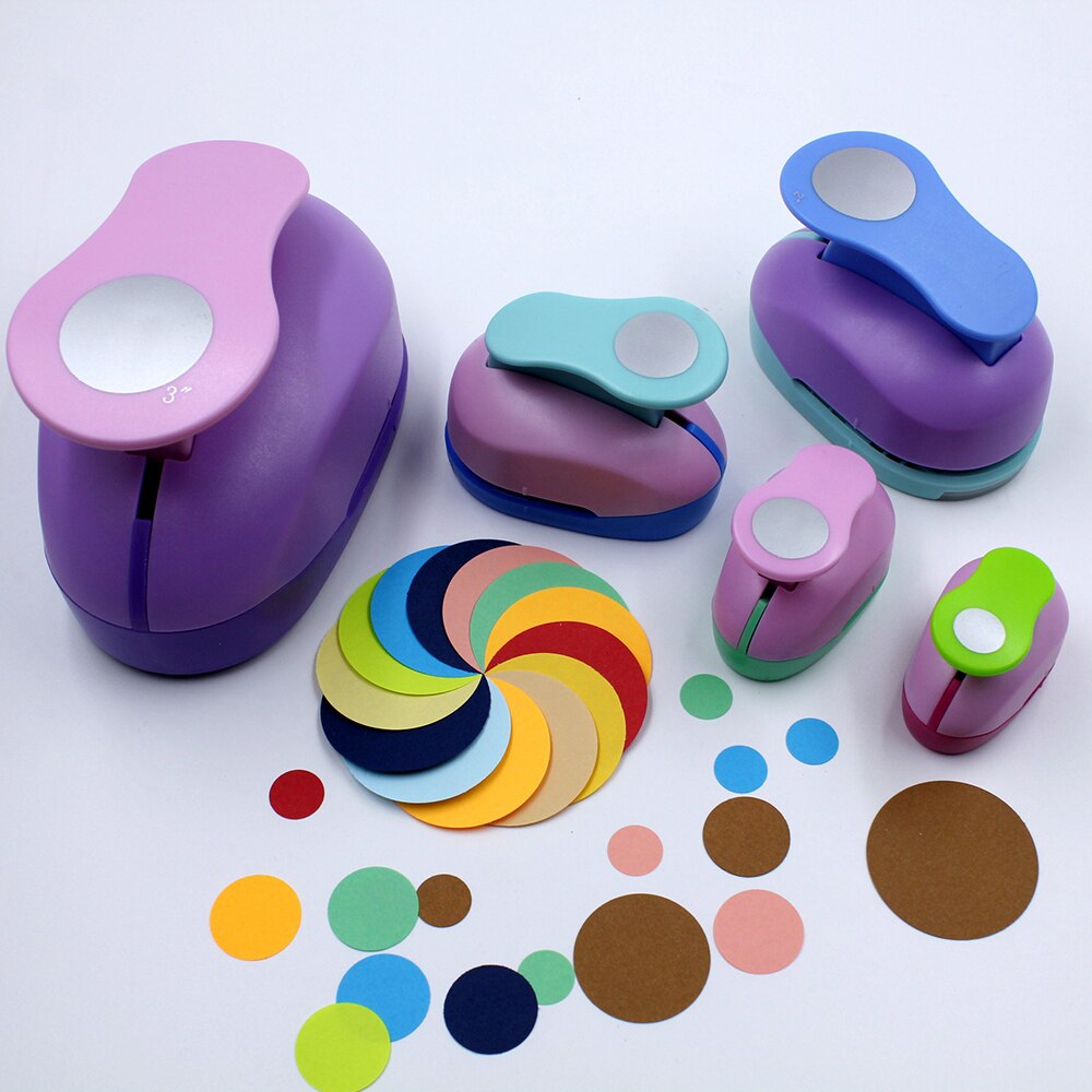Cirkel Punch Cirkel Vorm Lever Action Craft Punch Ronde Vorm Cirkel Gat Punch Voor Papier Ambachten Cardstock Cadeaupapier