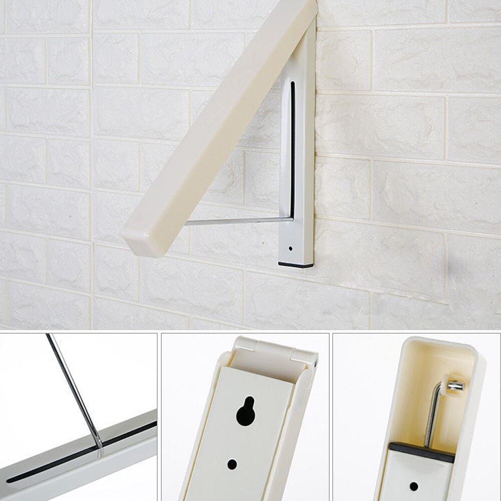 Stainless Steel Wall Hanger Retractable Indoor Clothes Hanger Magic Foldable Drying Rack Waterproof Clothes Towel Rack Folding