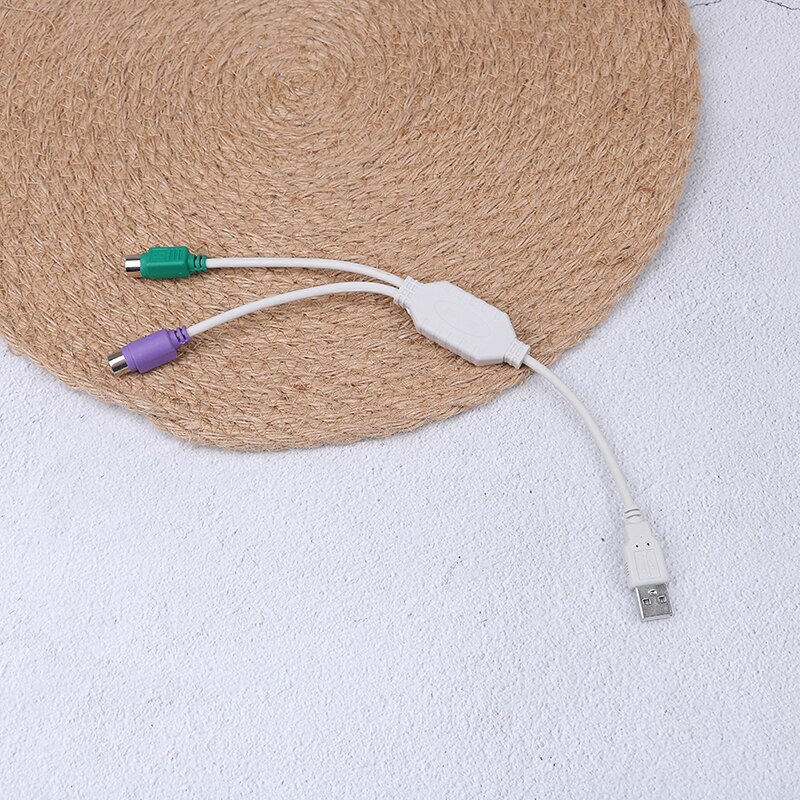 1 stk til tastatur mus han til hun kabel adapter konverter brug usb til  ps2 ledning konverter adapter