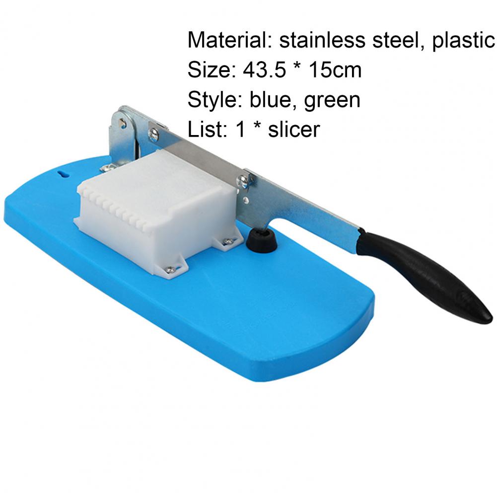 Slicer Multifunctional Easy to Use Blue Stainless Steel Food Cutter for Meat