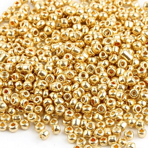 Gold/Silver Color 2/3/4MM Jewelry Crystal Glass Beads Spacer Beads for Jewelry Making DIY Necklace Bracelet Czech Beads: Gold / 2mm  3000pcs