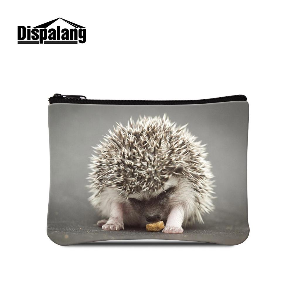 Dispalang Piuttosto Riccio Animale Logo su Del Raccoglitore Mini borsa di Trucco Del Sacchetto Bambini Cambiamento della Tela di canapa Della Borsa Della Moneta per Le Donne Portatile Sacchetto Dei Soldi: Avorio