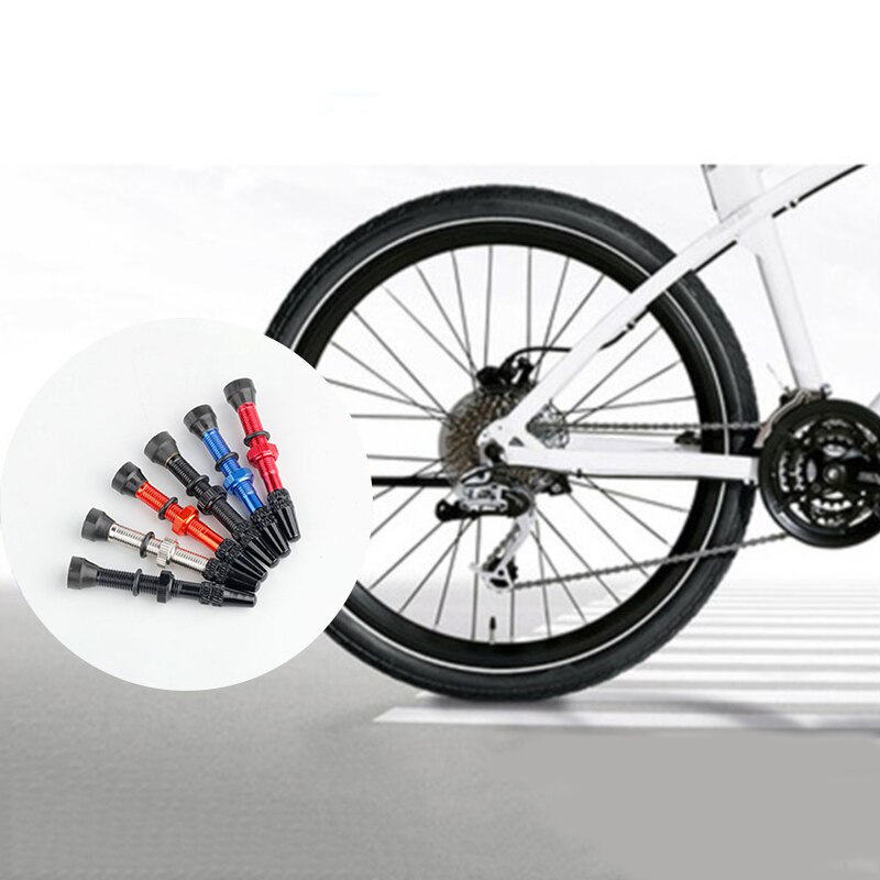 MTB Mountain Bike Carbon Rim Tubeless Valve Road Bicycle Aluminum Alloy French Presta Valve F/V 40MM 60MM