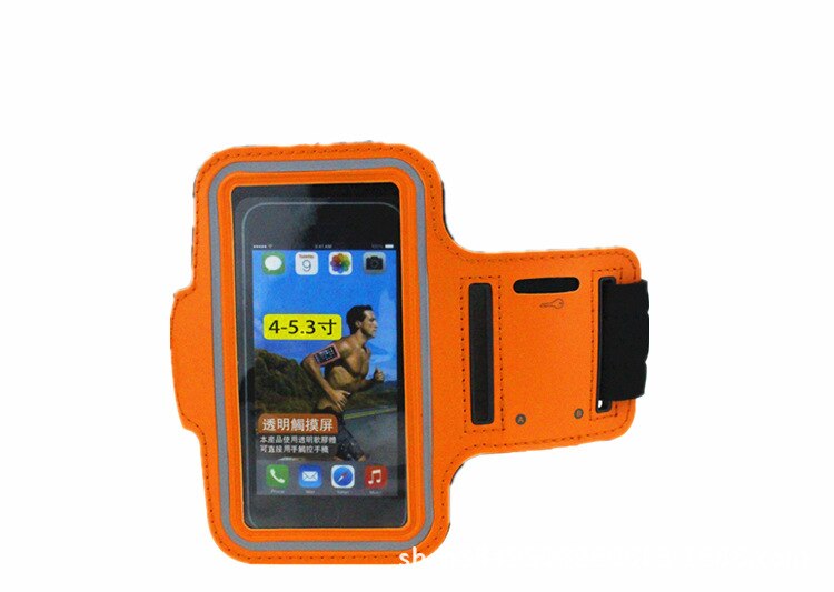 Xnyocn Universal Waterproof Running Gym Sport Adjustable Armband For iPhone 7 8 6 6S Samsung S7 S6 S5 Arm band Holder Bag Cases: Orange